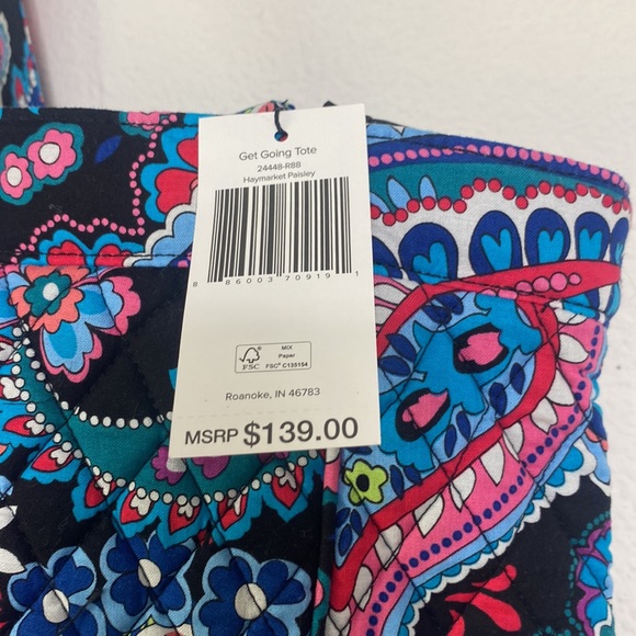 Vera Bradley Get Going Tote / Haymarket Paisley - Picture 16 of 16
